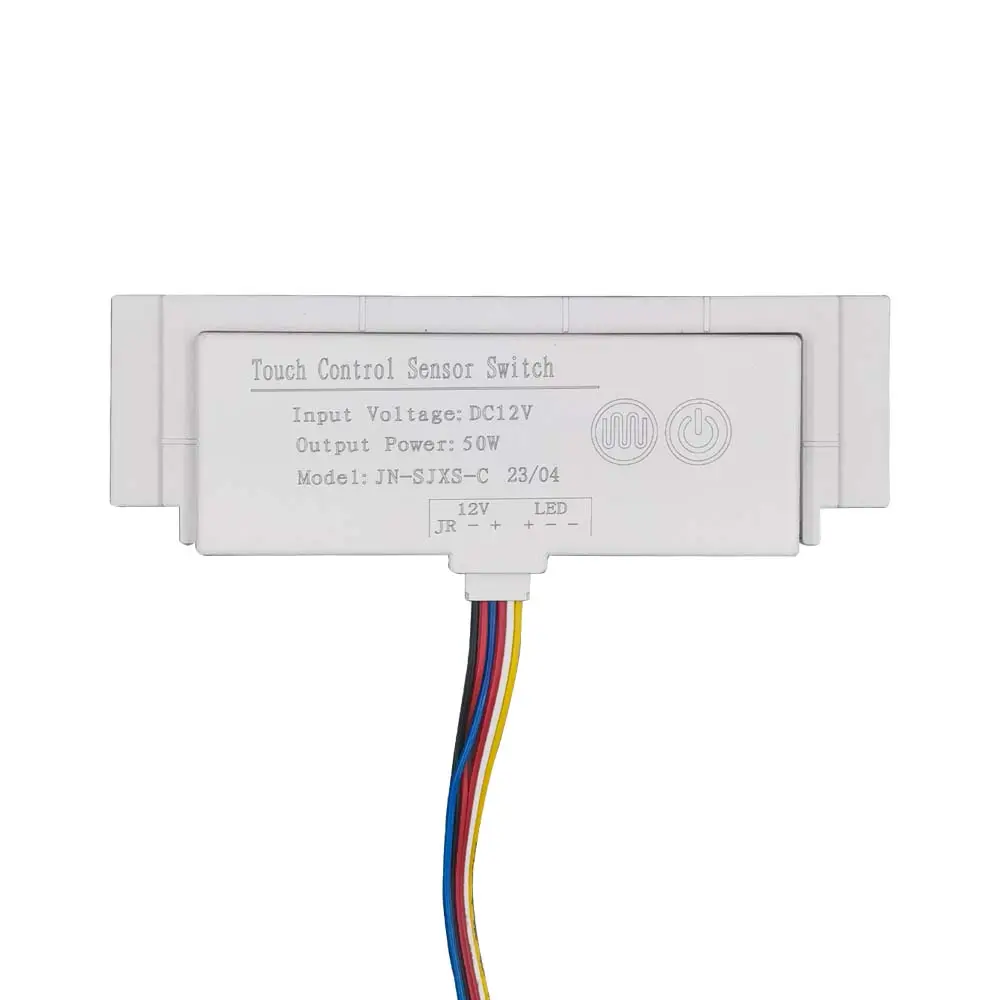 Interruptor desempañador con sensor táctil monocromático de dos botones de 12V 60W con pantalla de temperatura de tiempo interruptores inductivos