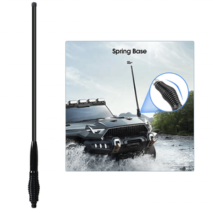 Antenne tout-terrain 120 cm 107 cm pour camion, antenne à ressort robuste avec câble RG58 de 4,5 m avec connecteur FME/SMA - Product Image 1