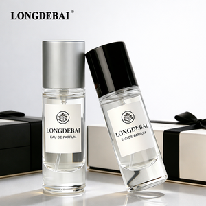 Wholesale premium round Spray <b>Bottle</b> 30ml 50ml 100ml empty clear Glass Perfume <b>Bottle</b> with <b>box</b> packaging - Product Image 1