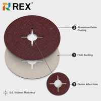 Disque à fibres en oxyde d'aluminium de 115 mm, très résistant, pour le polissage du métal, du bois et des meubles – Vente chaude