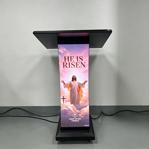 Écran d'affichage LED sur mesure, écran couleur HD, podium numérique modulaire pour conférences, hôtels, églises, événements, location. - Product Image 1