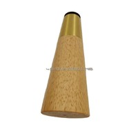 Pied conique en bois de caoutchouc avec embouts en acier, en promotion MJ-3215