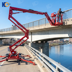 Les plateformes élévatrices articulées <span class=keywords><strong>TUHE</strong></span> conviennent au nettoyage extérieur en haute altitude. - Product Image 5