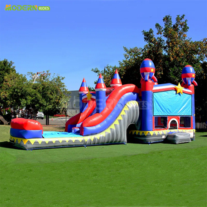 Parque Inflable <span class=keywords><strong>Mega</strong></span> Parque Temático Combinado, Castillo Inflable, Tobogán, Casa de Brinco Inflable - Product Image 5