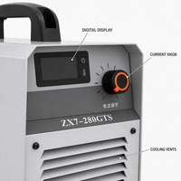 Poste à souder numérique MMA 280GTS MMA 315GTS à courant continu, double tension 220V 380V, pour réparation de métaux