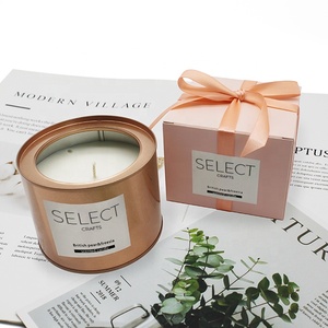 Wholesale Luxury <strong>Wedding</strong> <strong>Favour</strong> Gift Box Scented Tin <strong>Candle</strong> - Product Image 6