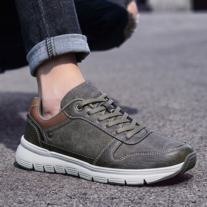 Chaussures de marche légères à lacets, avec empeigne cousue, semelle épaisse et rembourrée, antidérapantes, pour la marche quotidienne décontractée - Product Image 3