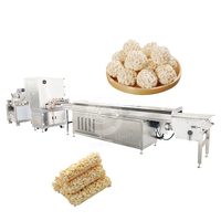 Machine de découpe automatique de forme de barre de nougat aux amandes ligne de production de barre de bonbons aux arachides équipement de fabrication de barre de céréales