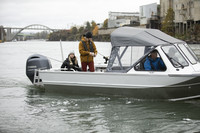 Kinocean — cabine résistante en aluminium, bateau de pêche et de Sport, soudage profond V