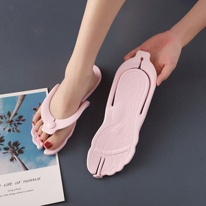Tongs de voyage pliables respirantes imperméables antidérapantes en mousse EVA légères portables à bout ouvert pour femmes et hommes - Product Image 2