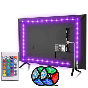 Tira <span class=keywords><strong>LED</strong></span> <span class=keywords><strong>RGB</strong></span> <span class=keywords><strong>USB</strong></span> 5V 5M 5050 30LEDs/M con música, ritmo, TV, luz ambiental para el hogar, <span class=keywords><strong>luces</strong></span> <span class=keywords><strong>LED</strong></span> para habitación - Product Image 5