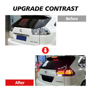 ไฟท้ายและไฟหน้าแบบ LED สำหรับ Lexus RX/Harrier ปี 2003-2008 ไฟหน้าอะไหล่ ไฟท้ายพร้อมเอฟเฟกต์เปิด-ปิดแบบเคลื่อนไหว - Product Image 6