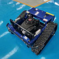 Vente directe d'usine de robots tondeuses à gazon télécommandés à chenilles à prix réduit, équipés d'accessoires tels que