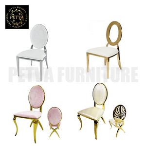 Venta al por mayor desmontar Acero inoxidable boda Acero inoxidable mesa de comedor y sillas conjuntos de sillas de habitación moderna - Product Image 2