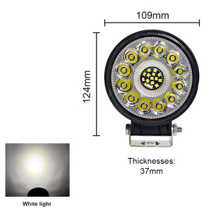 Feux tout-terrain 4 pouces, feux antibrouillard LED 72W, anneau halo blanc, feux antibrouillard LED 4 pouces pour Jeep JK TJ LJ TUV, phares LED - Product Image 1