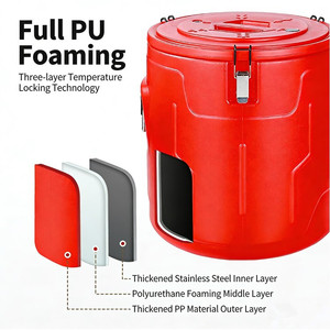Modern Stainless Steel Outdoor Insulated Barrel Extra Large 10L-30L-50L-70L Food <b>Container</b> Sustainable <b>Wine</b> Cooler - Product Image 3