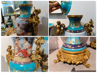 Trophée classique européen ornements hôtel salon table à manger chambre cour française figure vase ornements mobilier exportation