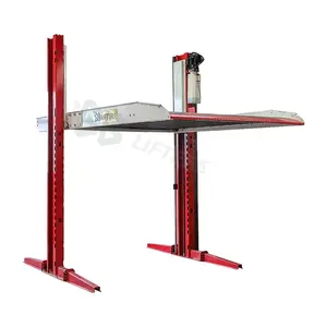 China 2-Pole Double Deck Car Parking Lift with 2700Kg Lifting Capacity Hydraulic Drive/Automation Two Post Design