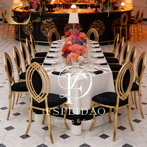 Gold Frame Stainless Steel <b>Velvet</b> Modern Luxury Commercial <b>Dining</b> <b>Chairs</b> for Weddings Events Restaurants & Hotels - Product Image 1