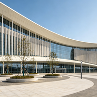 SAFS - Muro Cortina de Vidrio con Estructura de Acero Ligero con Servicios de Soldadura y Corte para Fábricas y Edificios de Oficinas