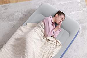 Colchón Inflable Portátil <span class=keywords><strong>Bestway</strong></span> 67628/67629, Individual, con Bomba <span class=keywords><strong>de</strong></span> Aire Integrada, Revestimiento Antimicrobiano, 1.91m X 97cm X 46cm, para Dormitorio, 150kg - Product Image 3