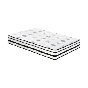 Colchón híbrido DB Luxury Comfort de 12 pulgadas completo con funda acolchada blanca Espuma de felpa altamente transpirable Durable y felpa blanca - Product Image 1