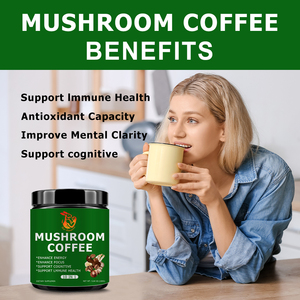 Café de Hongos de Marca Privada con Hongo Seta Reina, Café Instantáneo en Polvo para Mejorar la Claridad Mental - Product Image 3