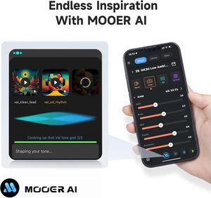 Amplificador de Guitarra Inteligente MOOER SD30i con IA, Portátil, 30W Estéreo, 5 Horas de Batería, 101 Efectos, Looper de 80s, 40 Ritmos de Batería - Product Image 2