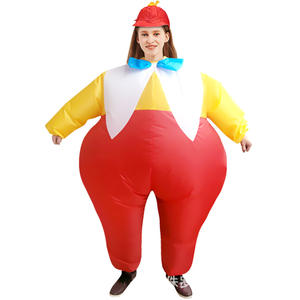 Venta caliente volar mono Suite ropa inflable mascota divertido payaso gordo disfraces Cosplay <span class=keywords><strong>disfraz</strong></span> inflable - Product Image 6