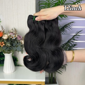 ผมต่อแบบ Body Wave ยี่ห้อ Remy ขายส่งยอดนิยม น้ำหนัก 100 กรัมต่อแพ็ค ผมแท้ 100% แบบ Super Double Drawn - Product Image 1