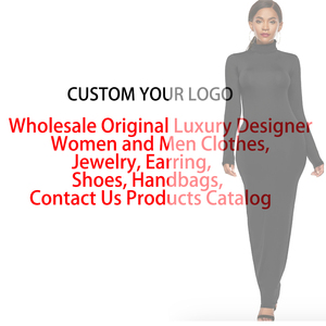 Abito Aderente da Donna con Collo Halter e Maniche Lunghe, Personalizzabile con Logo, Vendita all'Ingrosso, Eco-Friendly, Naturale - Product Image 1