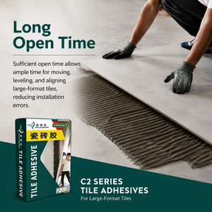 Mortier-colle polymère C2S2 personnalisé <span class=keywords><strong>de</strong></span> 20 kg, imperméable et fin, pour carrelage grand format céramique, porcelaine, <span class=keywords><strong>sol</strong></span> et mur - Product Image 3