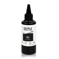 Xcellent tinta dapat dimakan, 100ml BK C M Y LC LM tinta cetak Food Grade untuk printer kopi kue Brother Canon Epson