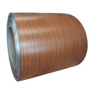Prix de la brique en bois d'usine Bobine en <span class=keywords><strong>acier</strong></span> <span class=keywords><strong>galvanisé</strong></span> peint Grain de bois PCM Galvalume Tôle d'<span class=keywords><strong>acier</strong></span> pour la décoration - Product Image 1