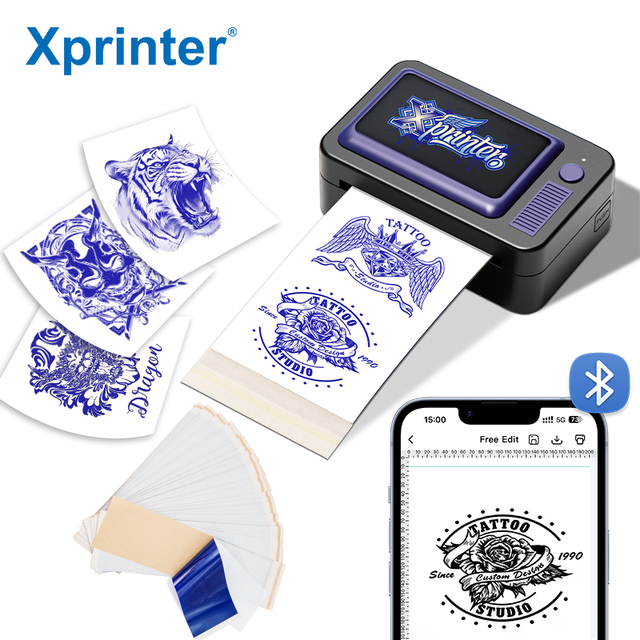 Xprinter MP03 Thermal Tattoo Printer Impresora Termica Tatuaje Printer Tattoo Mini Imprimante Portable Printer