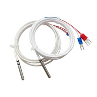 Sensor Termokopel Ganda Platinum Pt1000 4 Kawat Industri Rtd Pt100