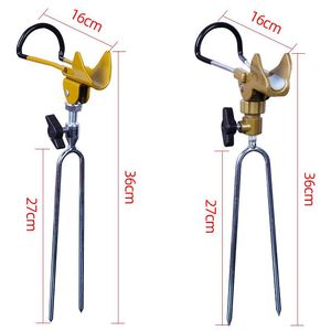 Soporte Ajustable para Caña de Pescar de Aleación de Aluminio para Playa, Color Amarillo/Naranja, Duradero, Portátil, para Pesca en la Orilla - Product Image 3