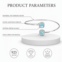 Bracelets en argent 925 de haute qualité pour femmes, bijoux en zircon pour mariage, cadeau, design minimaliste plaqué rhodium