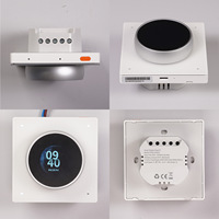 Interrupteur intelligent Tuya pour maison connectée, télécommande via application, minuterie, 4 touches, relais 3 voies, commande vocale, Wi-Fi, écran de contrôle central intelligent