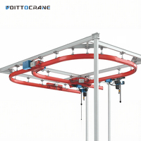 Pont roulant léger et flexible à suspension combinée 500-3000 kg, système de pont roulant autonome pour poste de travail
