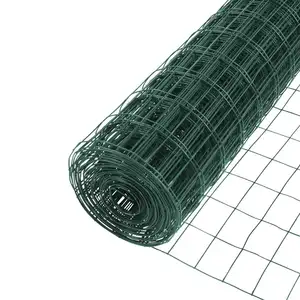 Toptan 1 rulo tel örgü-Anping Jianxing 20m length PVC coated wire mesh for garden/1/2'' welded wire mesh roll