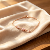 Bracelet en acier inoxydable 316L avec flèche de Cupidon et cœur, bracelet délicat minimaliste pour femmes, plaqué or 18 carats, cadeau de bijoux pour la Saint-Valentin