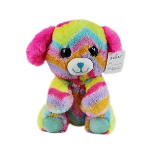 Wholesale OEM Custom Design Cute Rainbow Doy Plush Stuffed Animal Toys Doll for All Years