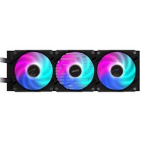 Refroidisseur de processeur AORUS WATERFORCE II 360 ICE avec roulement à billes liquide, LED RVB/ARGB adressables, fonctionnement silencieux à 20 dBA