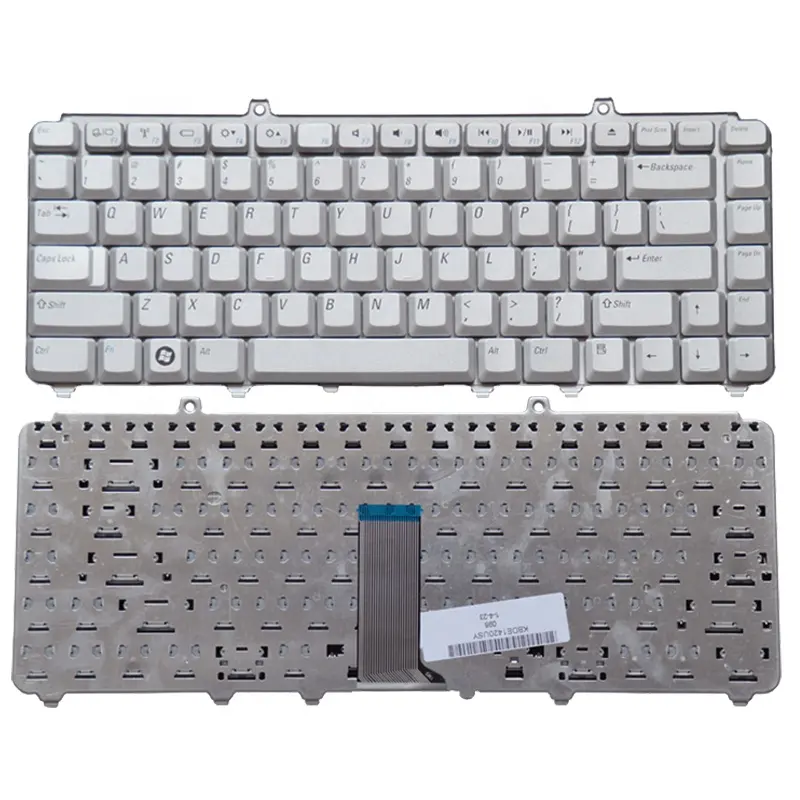 Серебряная Клавиатура для ноутбука Dell Inspiron 1420 1520 1521 1525 1526 серии