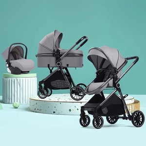 Cochecito de bebé de lino portátil 3 en 1 con características duraderas y cómodas - Product Image 4