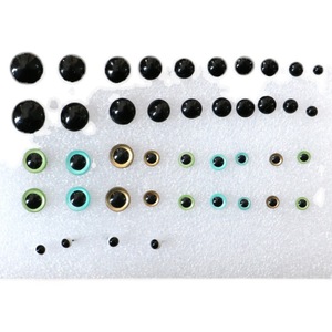 Ojos de Gato de Fieltro, Negros, Iridiscentes, de Cristal, 4.5mm, 6mm, 9mm, Accesorios Hechos a Mano para Manualidades - Product Image 3