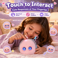 KI-Begleiter-Roboter Plüschpuppe mit Sprachkonversation, Berührungsinteraktion, Blinzeln der Augen, Kinder-Taschenanhänger, Mini-Komfort-Smart-Spielzeug
