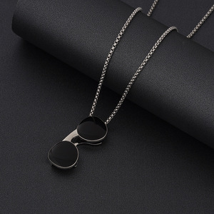 Collar de Acero de Titanio con Diseños Variados, Estilo Hip-hop, para Baile Urbano, Collar Personalizado, <span class=keywords><strong>Cadena</strong></span> Versátil para Suéter, Accesorios de Ropa - Product Image 3