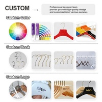 Cintre en plastique robuste de qualité supérieure avec crochet métallique antidérapant, logo personnalisé, multifonctionnel, épaules larges, pour armoire